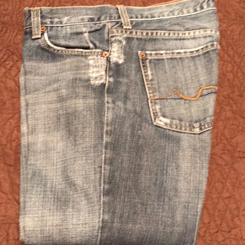 7 for all mankind ladies jeans. Bootcut. Size 28.